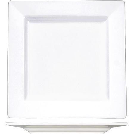 INTERNATIONAL TABLEWARE Elite™ 9 1/8 in Square Fine Porcelain Plate, PK12 EL-9